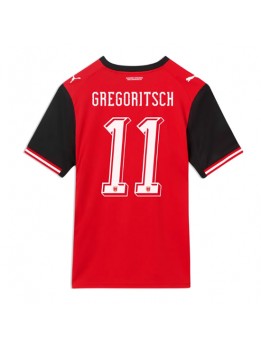Österreich Michael Gregoritsch #11 Heimtrikot WM 2026 Kurzarm Österreich Michael Gregoritsch #11 Heimtrikot WM 2026 Kurzarm